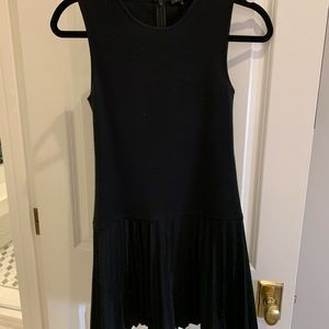 Black wool theory dress size 2